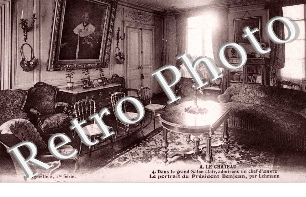 Chateau - le grand salon - portrait du president Bonjean