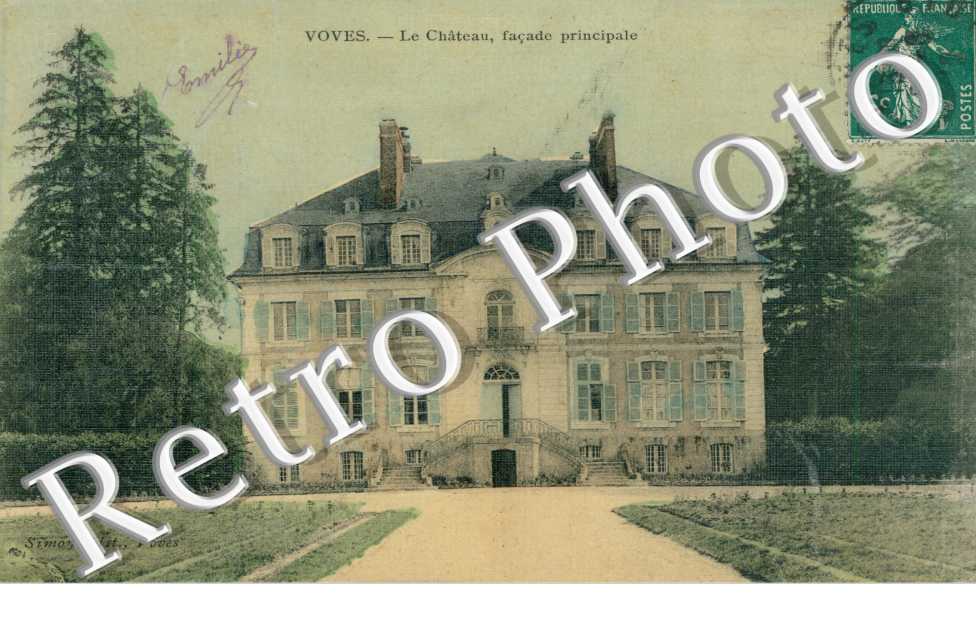 le chateau, facade principale (toilee couleur)