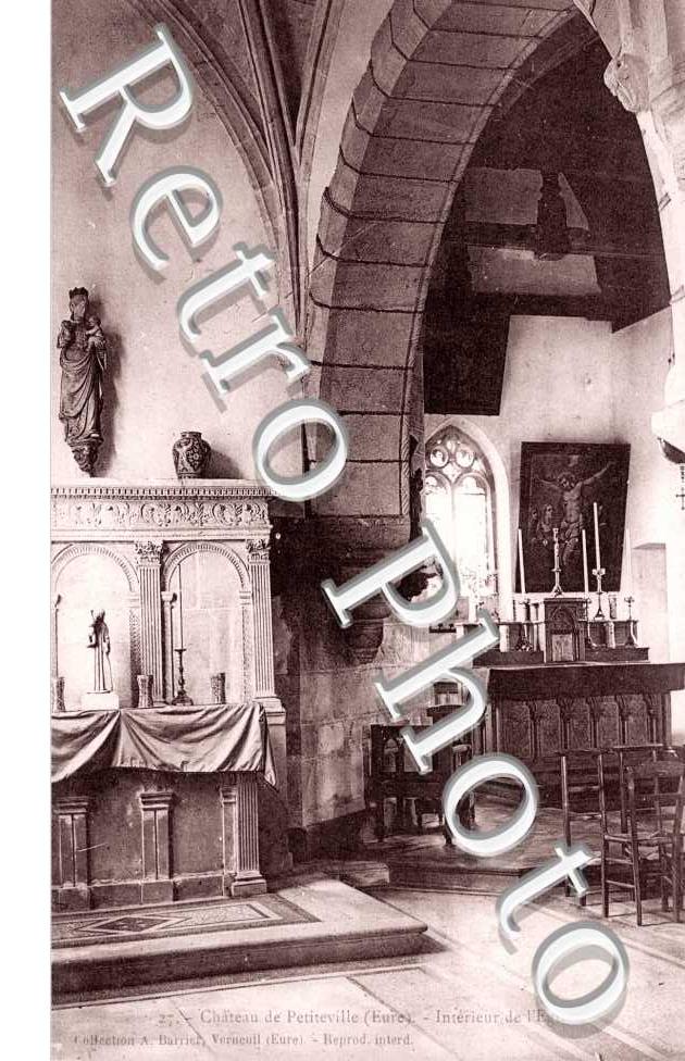 Chateau de Petiteville  - interieur de l'eglise