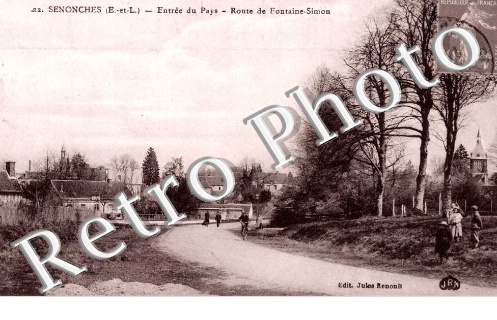 Entree du pays - route de Fontaine-Simon
