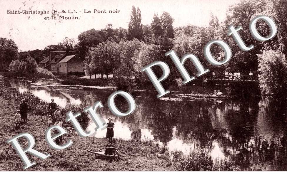 Le pont noir et le moulin