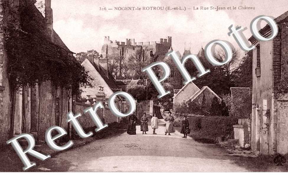 la rue St-jean et le chateau