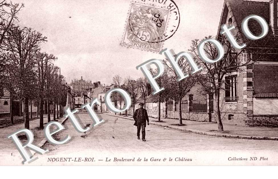Boulevard de la gare et le chateau