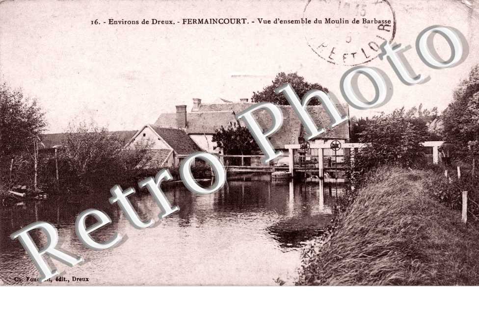 Fermaincourt - Vue d'ensemble du moulin de Barbasse