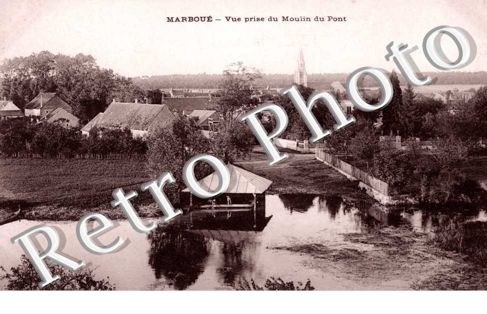 Vue prise du moulin du Pont