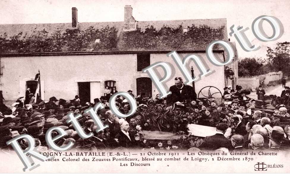 21 octobre 1911, les obseques du general de Charette, ancien Colonel des Zouves Pontificaux