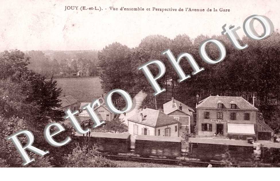 Vue d'ensemble et perspective de l'avenue de la gare