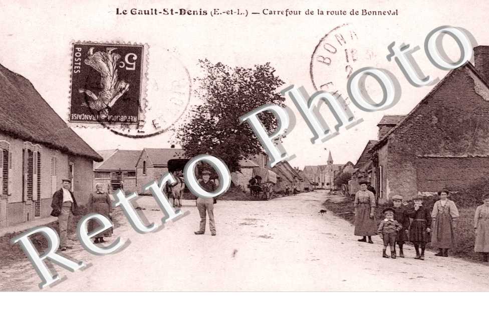 carrefour de la route de Bonneval