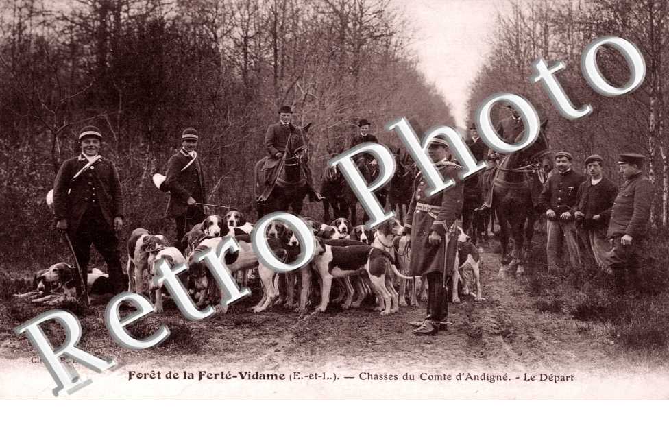 Chasses du Comte d'Andigne, le Depart
