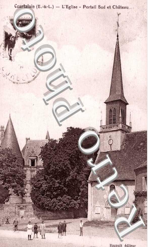 Portail Sud et chateau - l'eglise