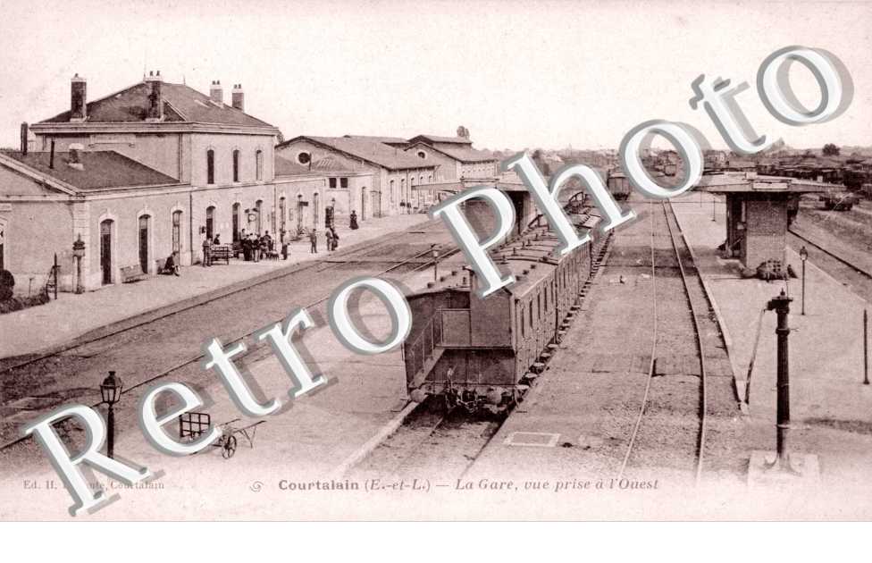 la gare vue prise a l'ouest