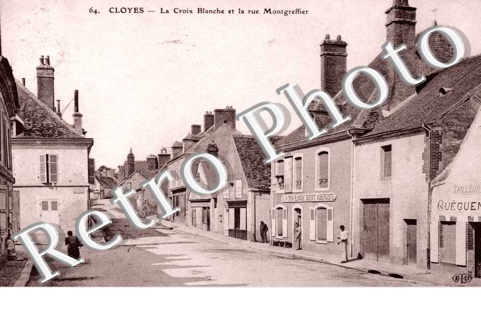 La croix blanche et la rue Montgreffier