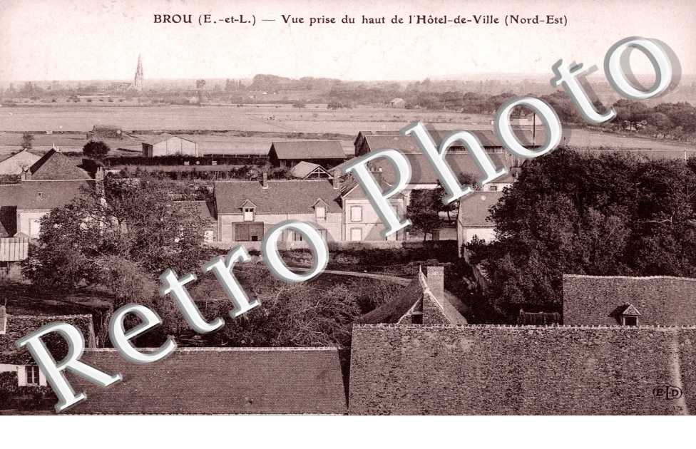 Vue prise du haut de l'Hotel de Ville