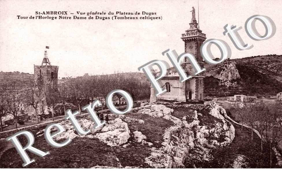 Vue generale du plateau de Dugas - tour de l'horloge