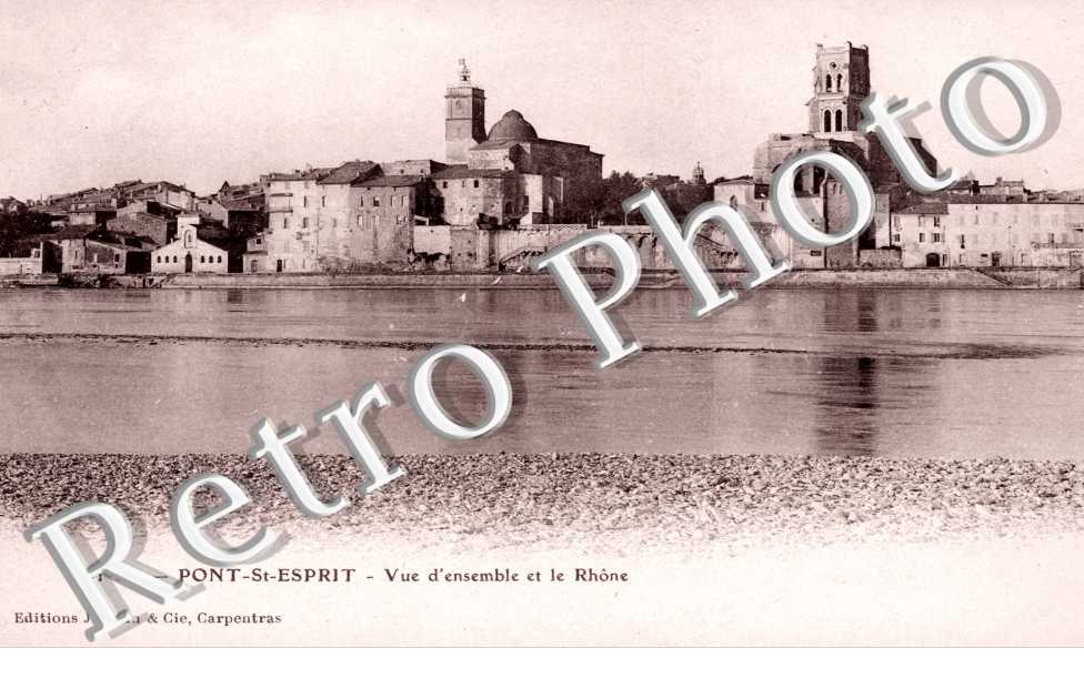 Vue d'ensemble et le Rhone