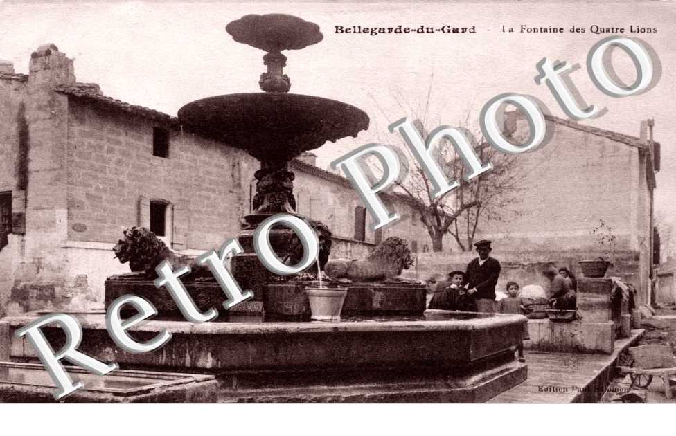 la fontaine des quatre lions