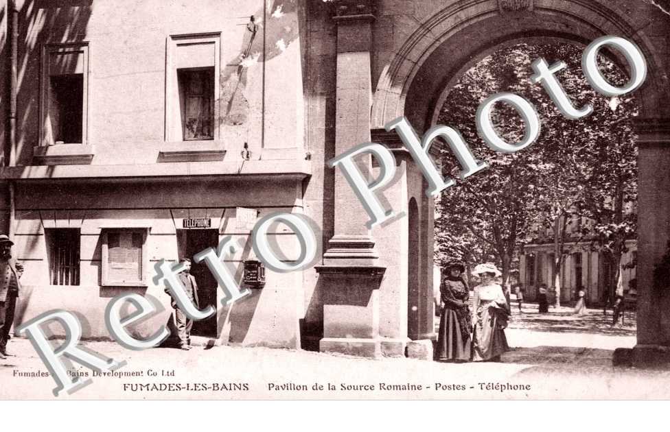 pavillon de la source romaine, postes, telegraphes Les Fumades