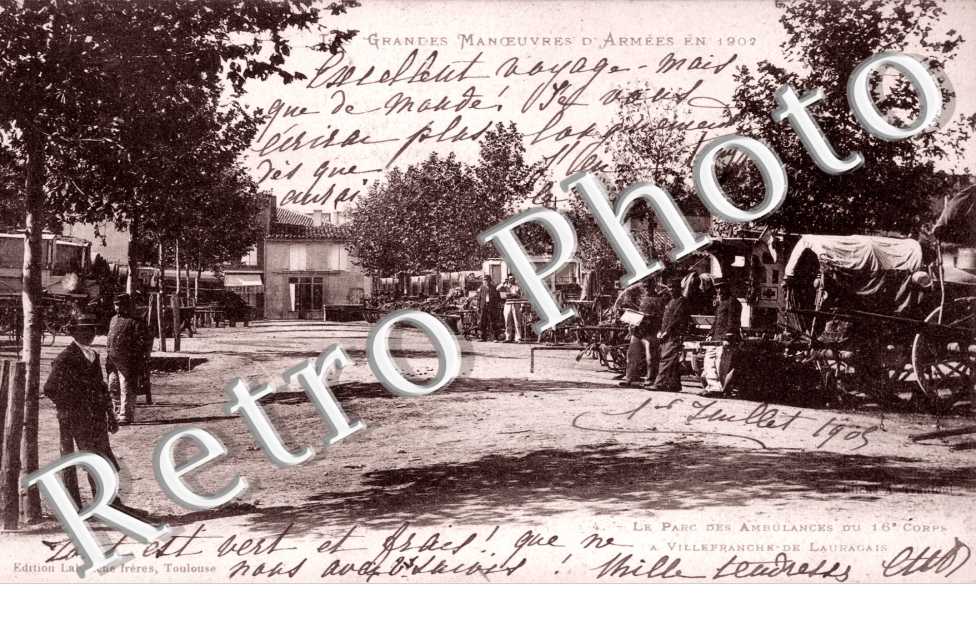 le parc des ambulances du 16eme corps