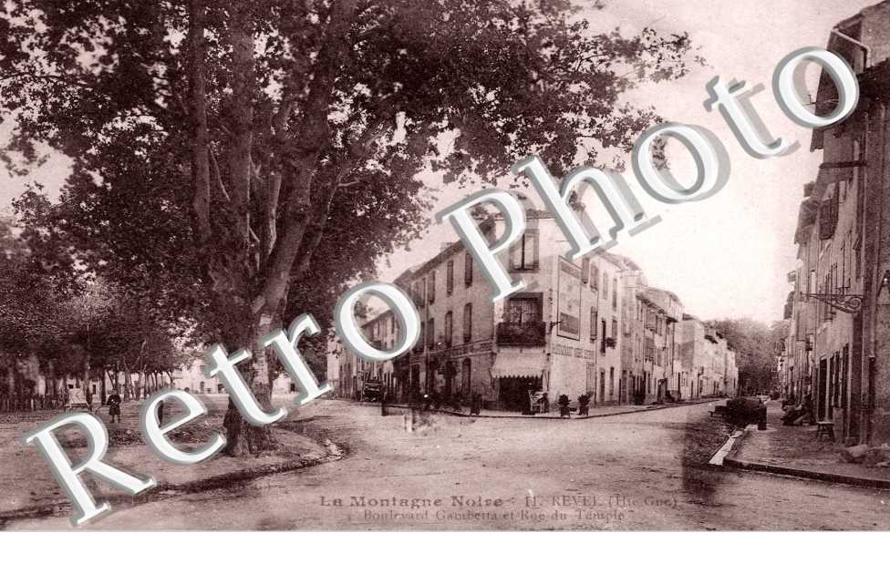 Montagne noire - boulevard Gambetta et rue du temple