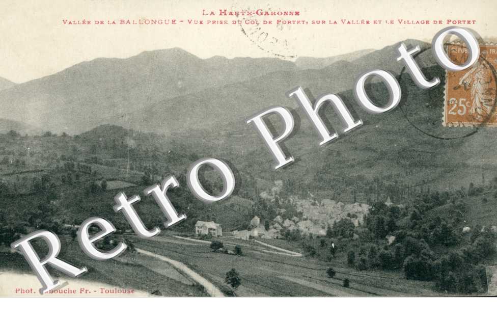 Vue prise du Col de Portet
