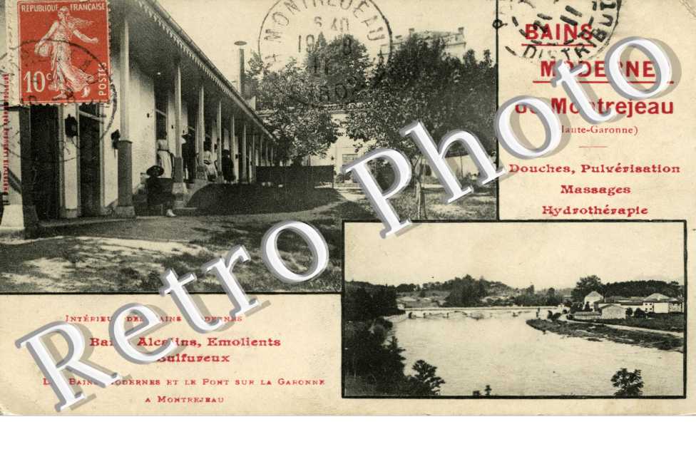 Bains Modernes de Montrejeau - deux vues