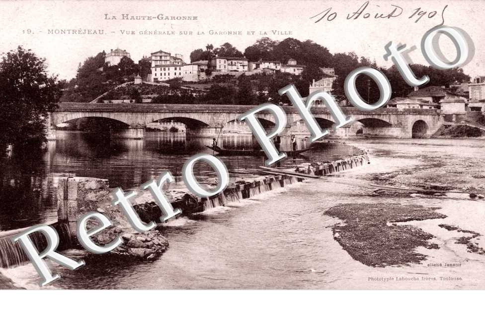 Vue generale sur la Garonne et la ville