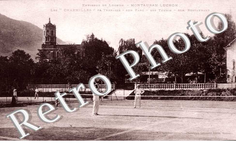 les charmilles, sa terrasse, son parc, ses tennis, son restaurant