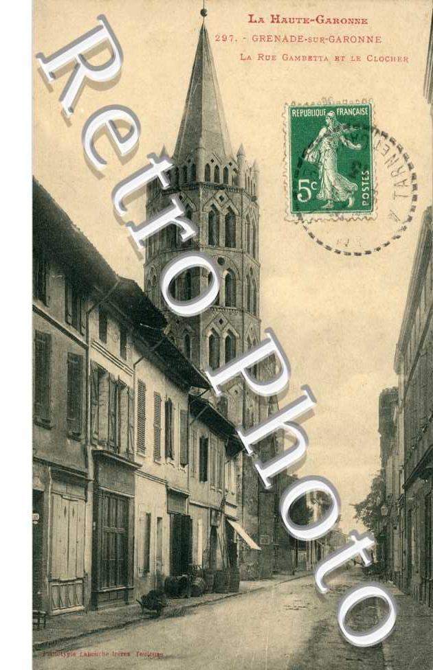 La Rue Gambetta et le Clocher