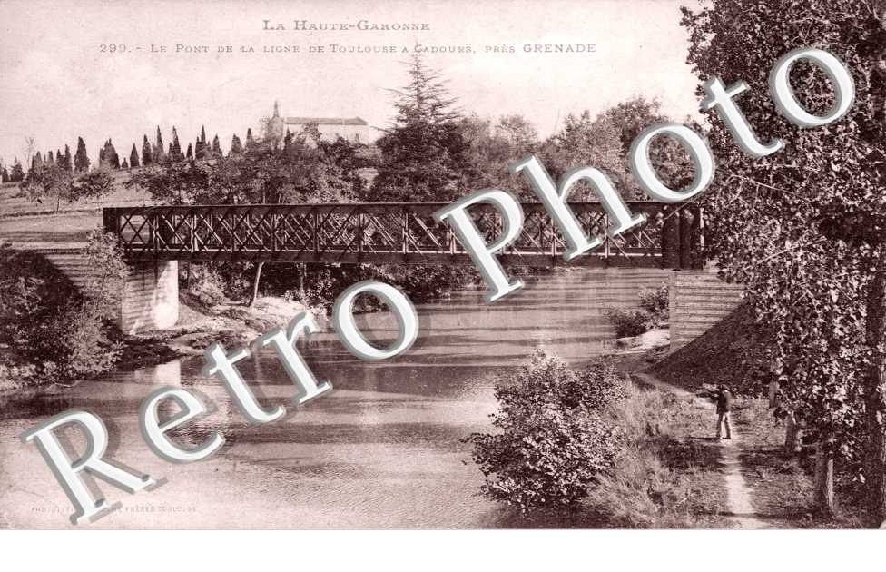 Le Pont de la ligne de Toulouse a Cadours