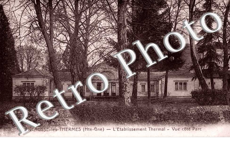 l'etablissement thermal, vue cote parc