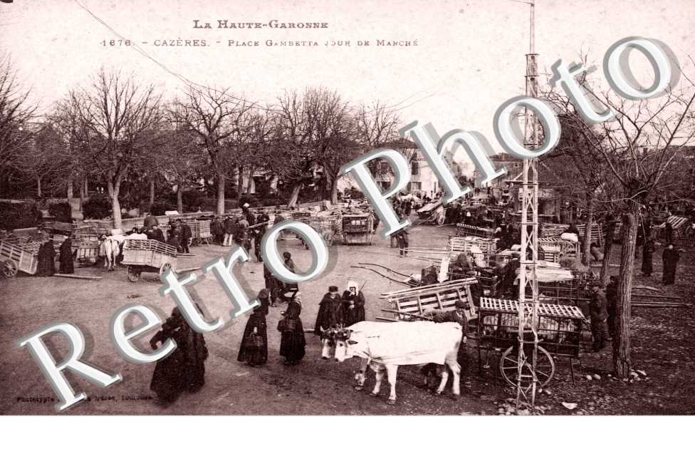 Place Gambetta jour de Marche