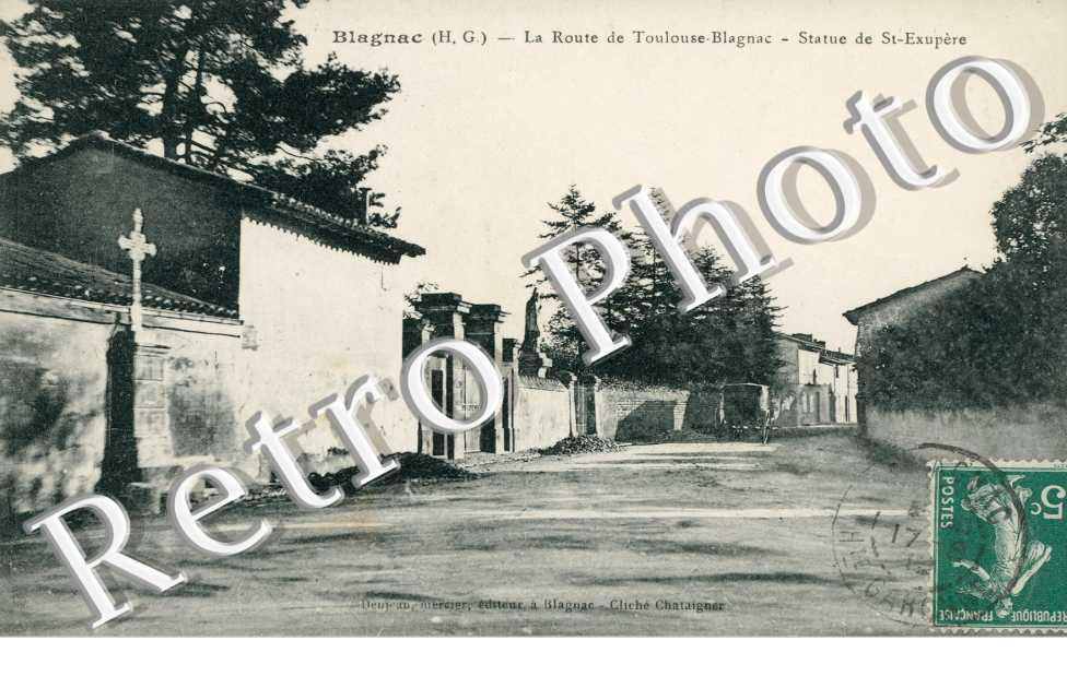 Route de Toulouse Blagnac et Statue de St Exupere