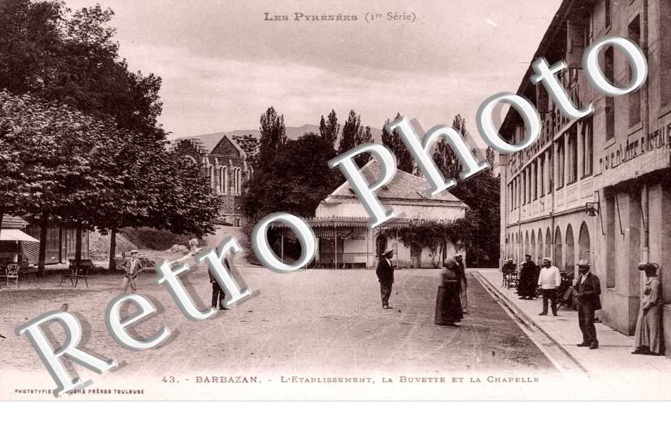 l'etablissement, la buvette et la chapelle