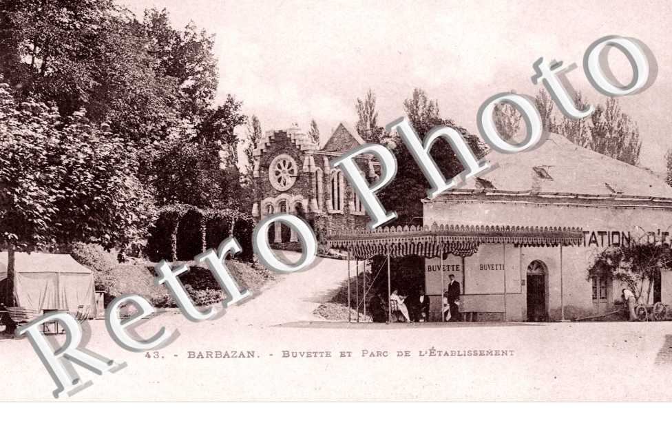 Buvette et parc de l'etablissement
