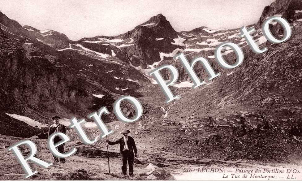 Passage du  Portillon d'Oo - le Tuc de Montarque