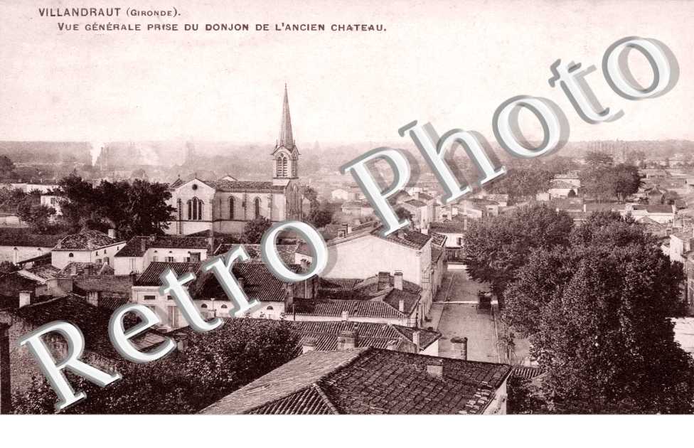 Vue generale prise du Donjon de l'ancien chateau