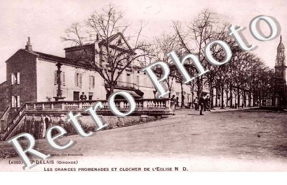 les grandes promenades et clocher de l'eglise