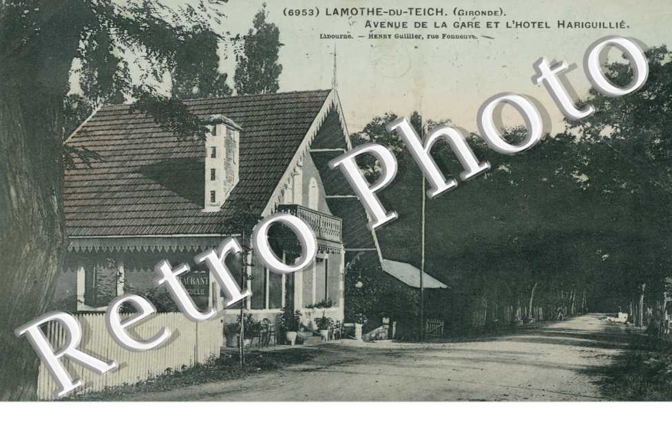 Avenue de la gare et l'hotel hariguille