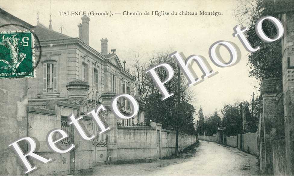 chemin de l'eglise du chateau de Montegu