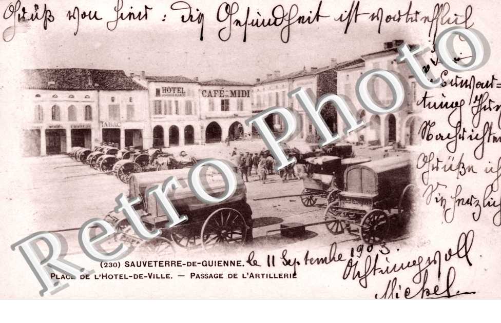 Pasage de l'artillerie - militaire