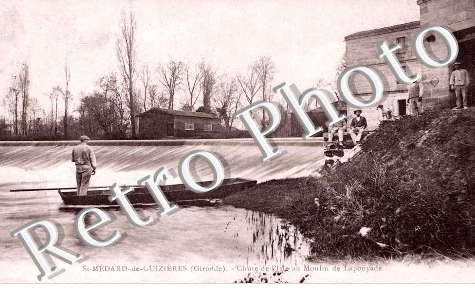 Chute de l'Isle au moulin de Lapouyade