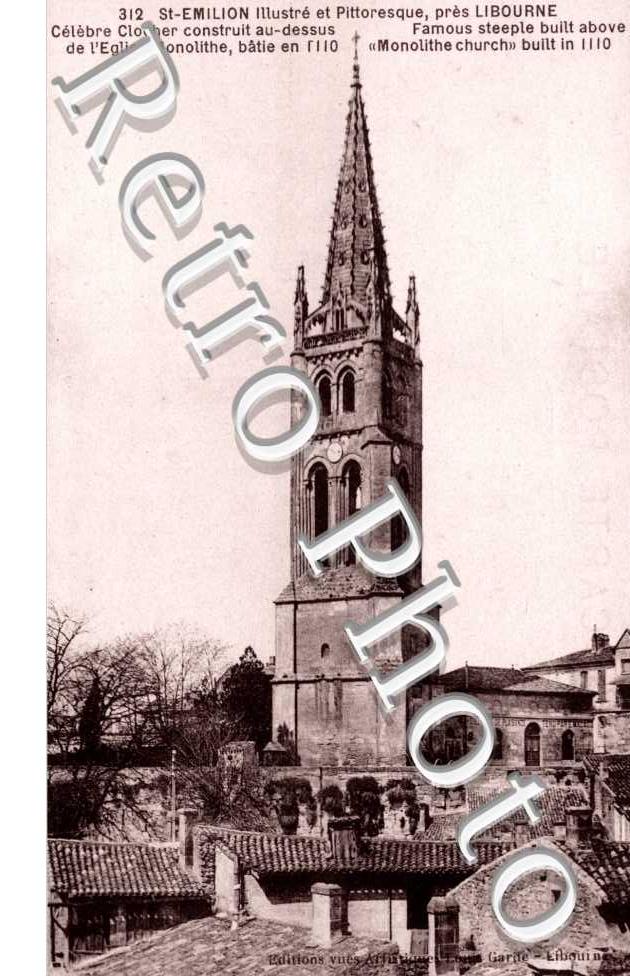 celebre clocher construit au dessus de l'Eglise monolithe