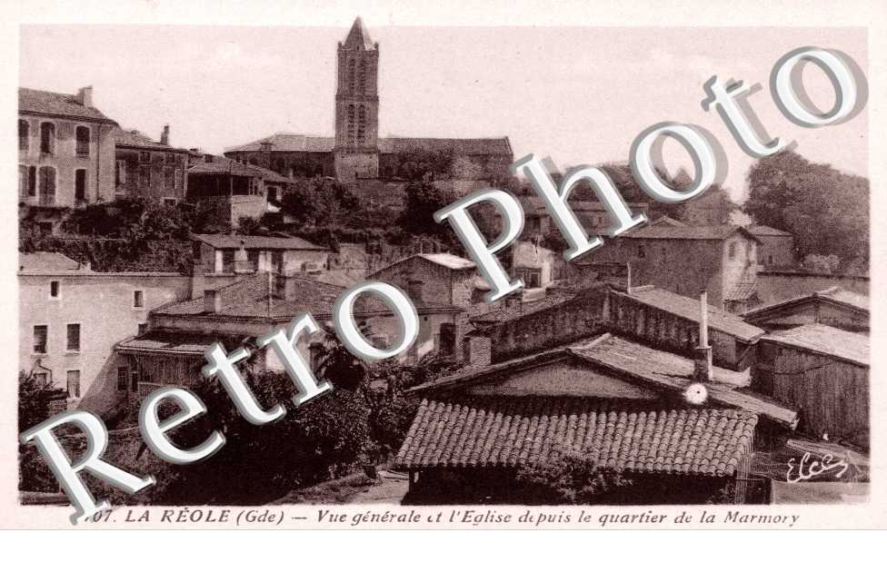 Vue Generale et l'Eglise depuis le Quartier de la Marmory