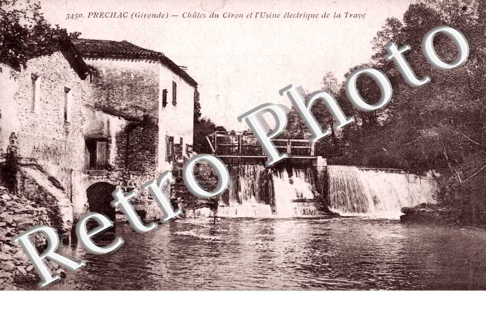 Chutes du Ciron et usine electrique de la Trave