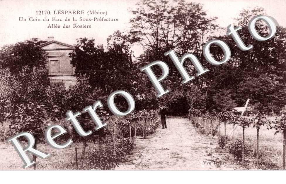 Un coin du parc de la Sous-Prefecture - allee des Rosiers