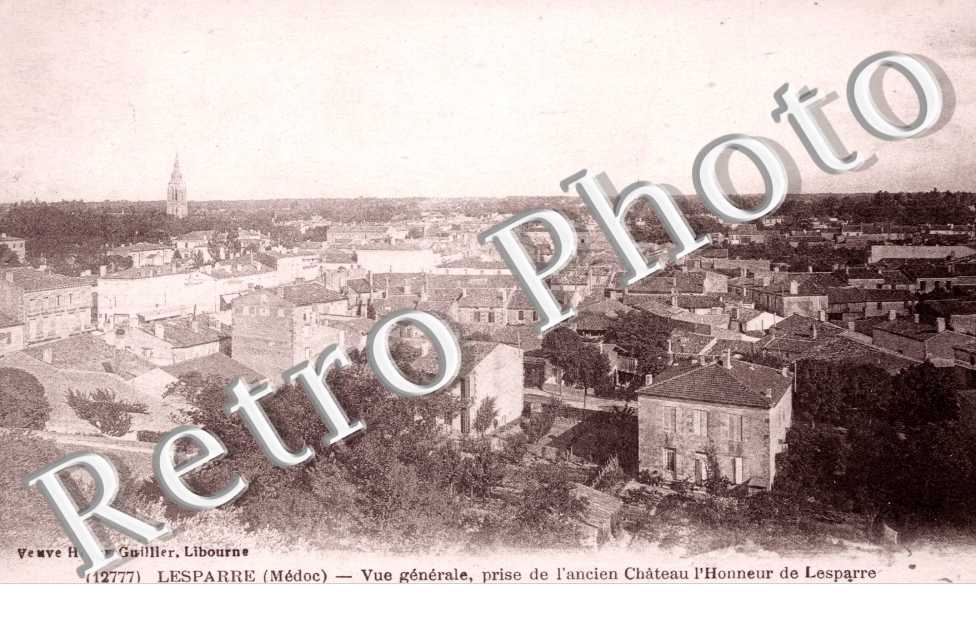 vue generale, prise de l'ancien Chateau l'Honneur