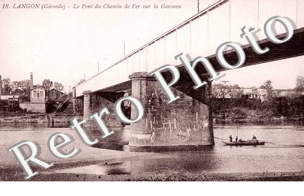 Le Pont du chemin de fer sur la Garonne
