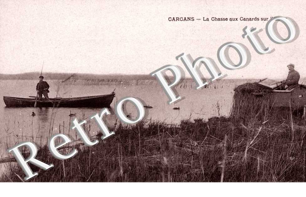 La chasse aux canards sur l'etang