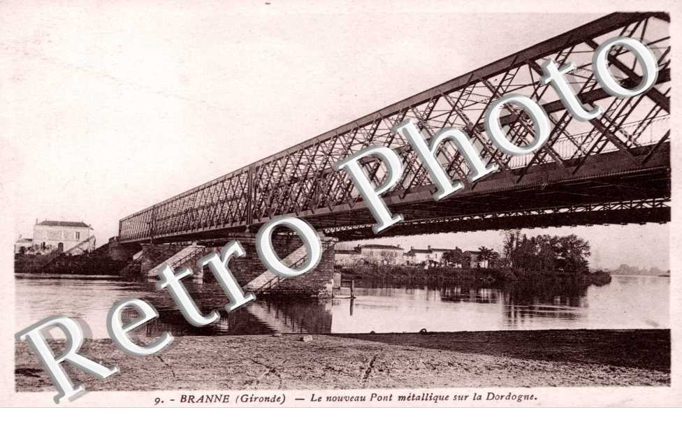 Nouveau Pont metallique sur la Dordogne