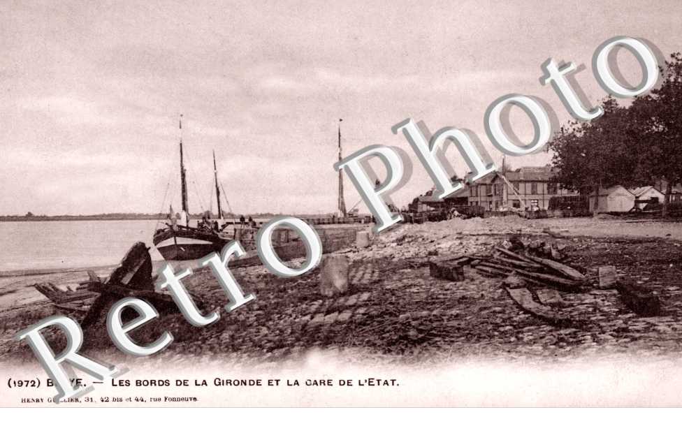 Bords de la Gironde et la gare de l'etat